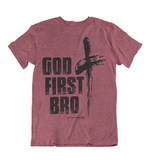 Womens T shirts GOD first bro - oldprophet.com