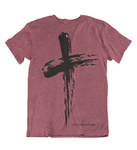 Womens t shirts Grunge cross - oldprophet.com