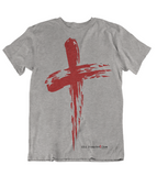 Mens t shirts Grunge cross - oldprophet.com