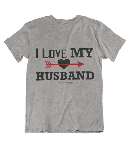 Womens t shirts I love my husband - oldprophet.com