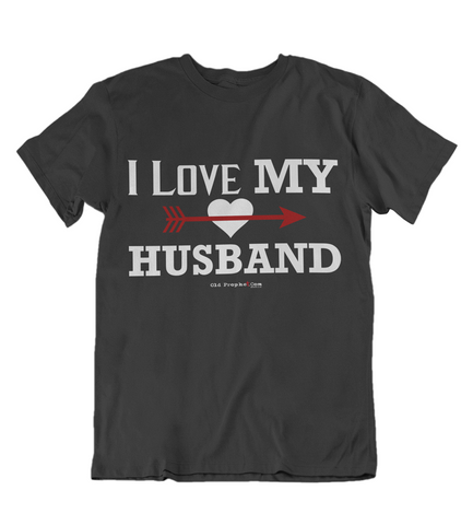 Womens t shirts I love my husband - oldprophet.com