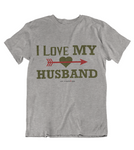 Womens t shirts I love my husband - oldprophet.com