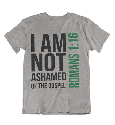 Womens t shirts I am not ashamed of the gospel - oldprophet.com