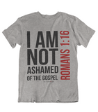 Womens t shirts I am not ashamed of the gospel - oldprophet.com