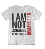 Womens t shirts I am not ashamed of the gospel - oldprophet.com