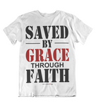 Mens t shirt Saved by grace - oldprophet.com