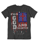 Womens T shirts For GOD and country - oldprophet.com