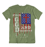 Mens t shirts For GOD and country - oldprophet.com