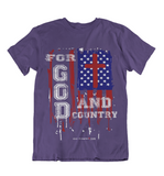 Womens T shirts For GOD and country - oldprophet.com