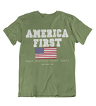 Mens t shirt America First - oldprophet.com