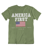 Mens t shirt America First - oldprophet.com