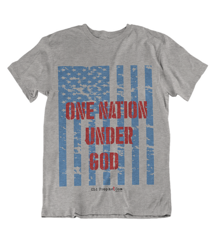 Womens t shirts One nation under GOD - oldprophet.com