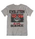 Womens t shirts Evolution is fake science - oldprophet.com