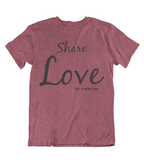 Womens t shirts Share Love - oldprophet.com