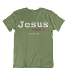 Mens t shirts JESUS Philippians 2:10-11 - oldprophet.com