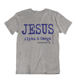 Mens t shirts JESUS Alpha and Omega - oldprophet.com