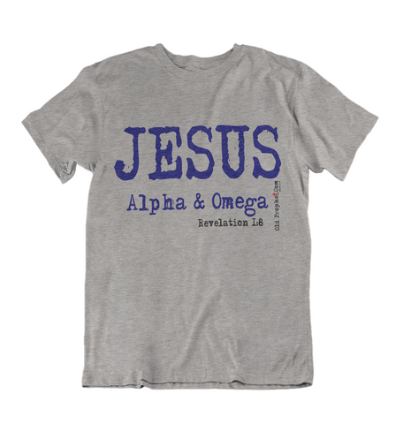 Womens t shirts JESUS the ALPHA and OMEGA - oldprophet.com