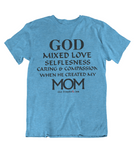 Womens T shirts GOD created Mom - oldprophet.com