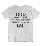Mens t shirts  GOD created my Dad - oldprophet.com