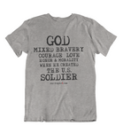 Mens t shirts  When GOD created the U.S. soldier - oldprophet.com