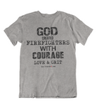 Mens t shirts GOD Created firefighters - oldprophet.com