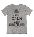 Womens t shirts Keep calm and preach - oldprophet.com