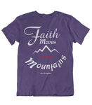 Womens t shirts Faith can moves mountains - oldprophet.com