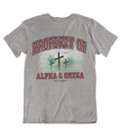 Mens t shirts Property of Alpha and Omega - oldprophet.com