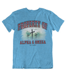 Womens t shirts Property of Alpha and Omega - oldprophet.com