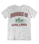 Mens t shirts Property of Alpha and Omega - oldprophet.com