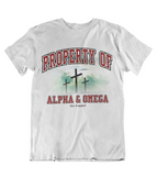 Womens t shirts Property of Alpha and Omega - oldprophet.com