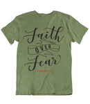 Mens t shirts Faith over fear - oldprophet.com