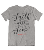 Mens t shirts Faith over fear - oldprophet.com