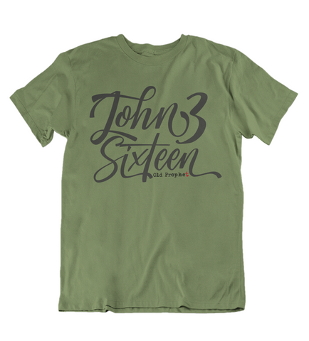 Mens t shirts John Three Sixteen - oldprophet.com