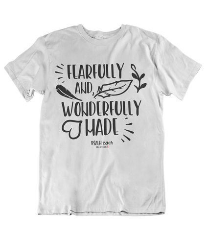 Womens t shirts Wonderfully made - oldprophet.com