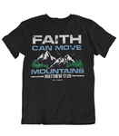 Womens t shirts Faith can move mountains - oldprophet.com