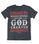 Mens t shirts GOD created mechanics - oldprophet.com