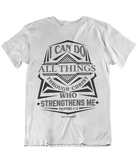 Womens t shirts All things through christ who strengthens me - oldprophet.com