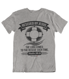 Mens t shirts Rescued by JESUS - oldprophet.com