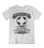 Mens t shirts Rescued by JESUS - oldprophet.com