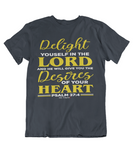 Mens t shirt Delight yourself in the lord - oldprophet.com