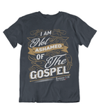 Mens t shirts I am not ashamed of the gospel - oldprophet.com