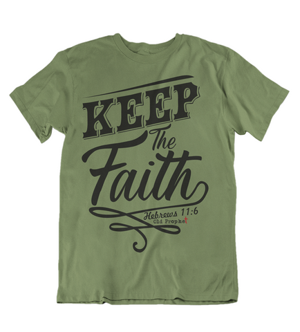 Mens t shirts Keep the faith - oldprophet.com