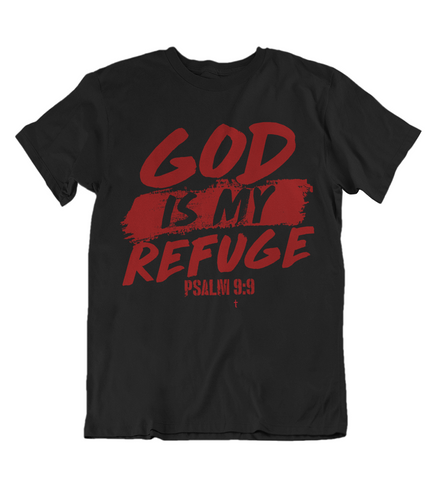 Mens t shirts  GOD is my refuge - oldprophet.com
